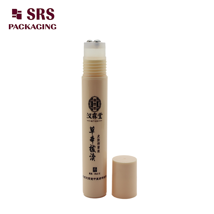 20ml Plastic Eye Cream Bottle with Three Steel Roller Ball